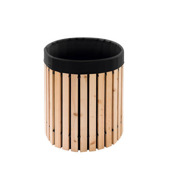 Beckmann-Regenfass 200 Liter aus Lärchenholz mit schwarzer Folie