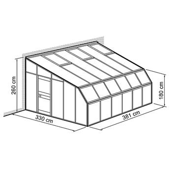 Anlehnhaus Typ Allgu Modell W3  330 x 381 cm