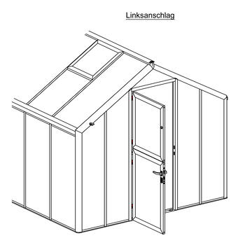Aufpreis fr Tr mit Linksanschlag Typ Solanum PRO - einflgelige Tr