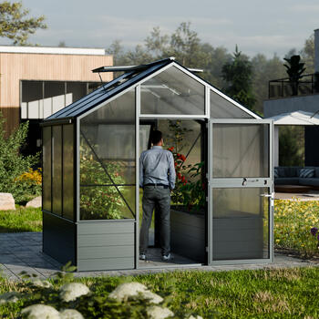 Hochbeet-Gew�chshaus Typ Solanum� Modell COMFORT SOLH63  257 x 222 cm